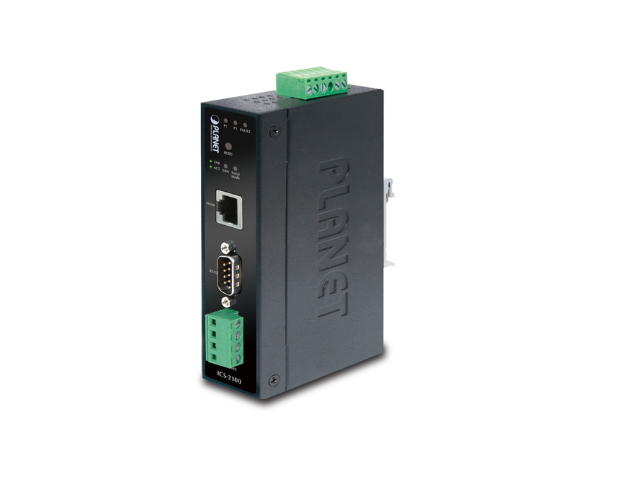 Industrial Automation Serial Device Server PLANET ICS-2100 Industrial Automation Serial Device Server PLANET ICS-2100