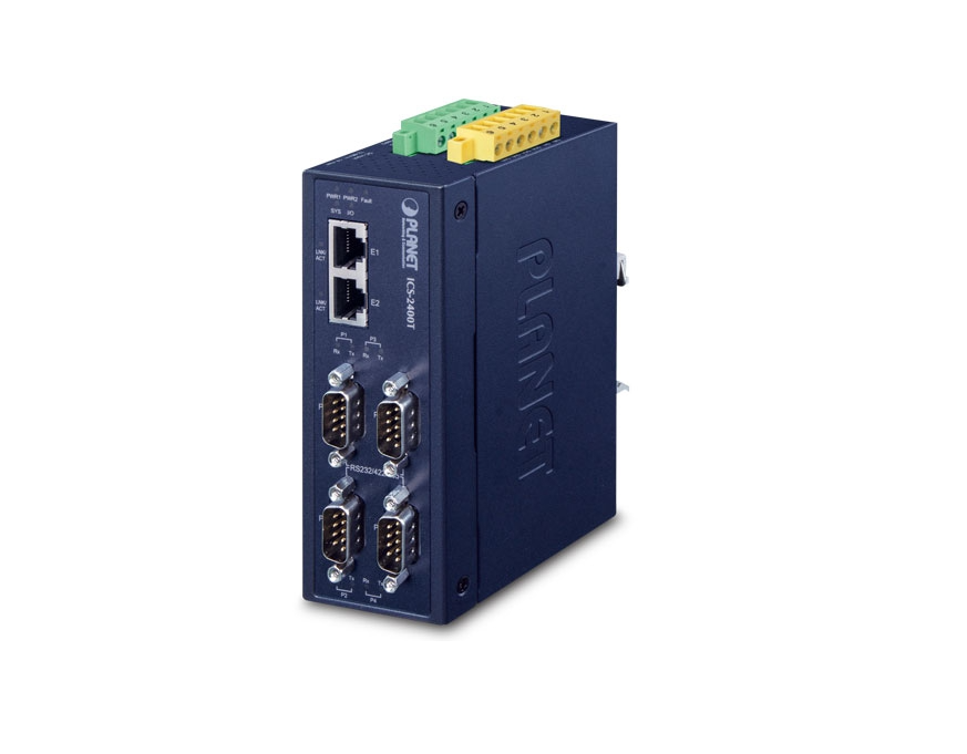 Industrial Automation Serial Device Server PLANET ICS-2400T Industrial Automation Serial Device Server PLANET ICS-2400T